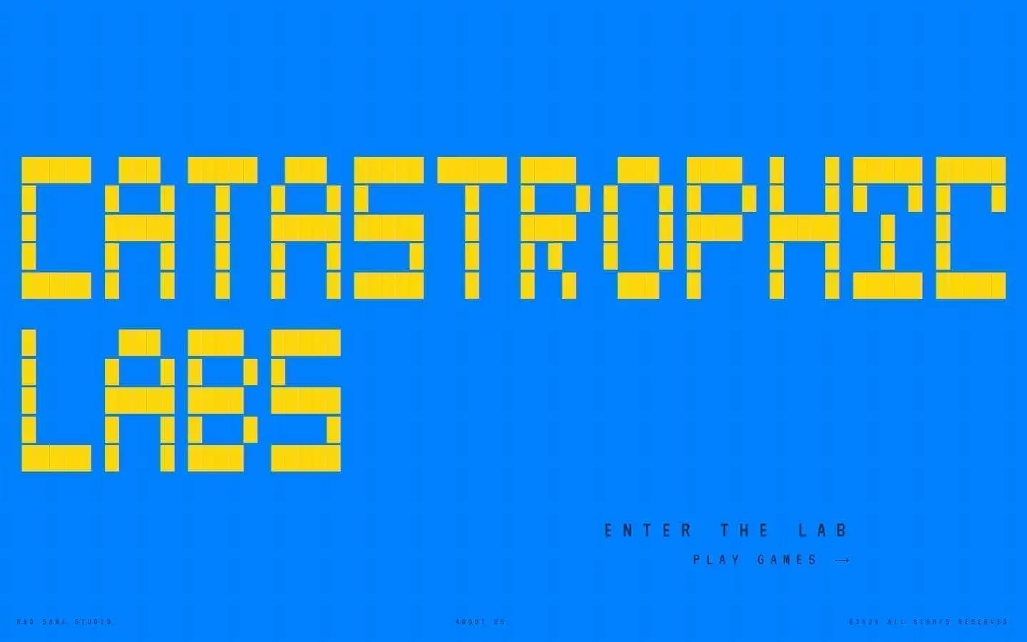 Catastrophic Labs studio site screenshot